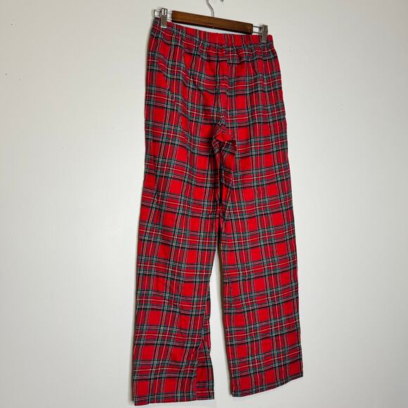 Charter Club Brinkley Plaid Red Cotton Flannel Pajama Pants Women XS NWT - Picture 4 of 7
